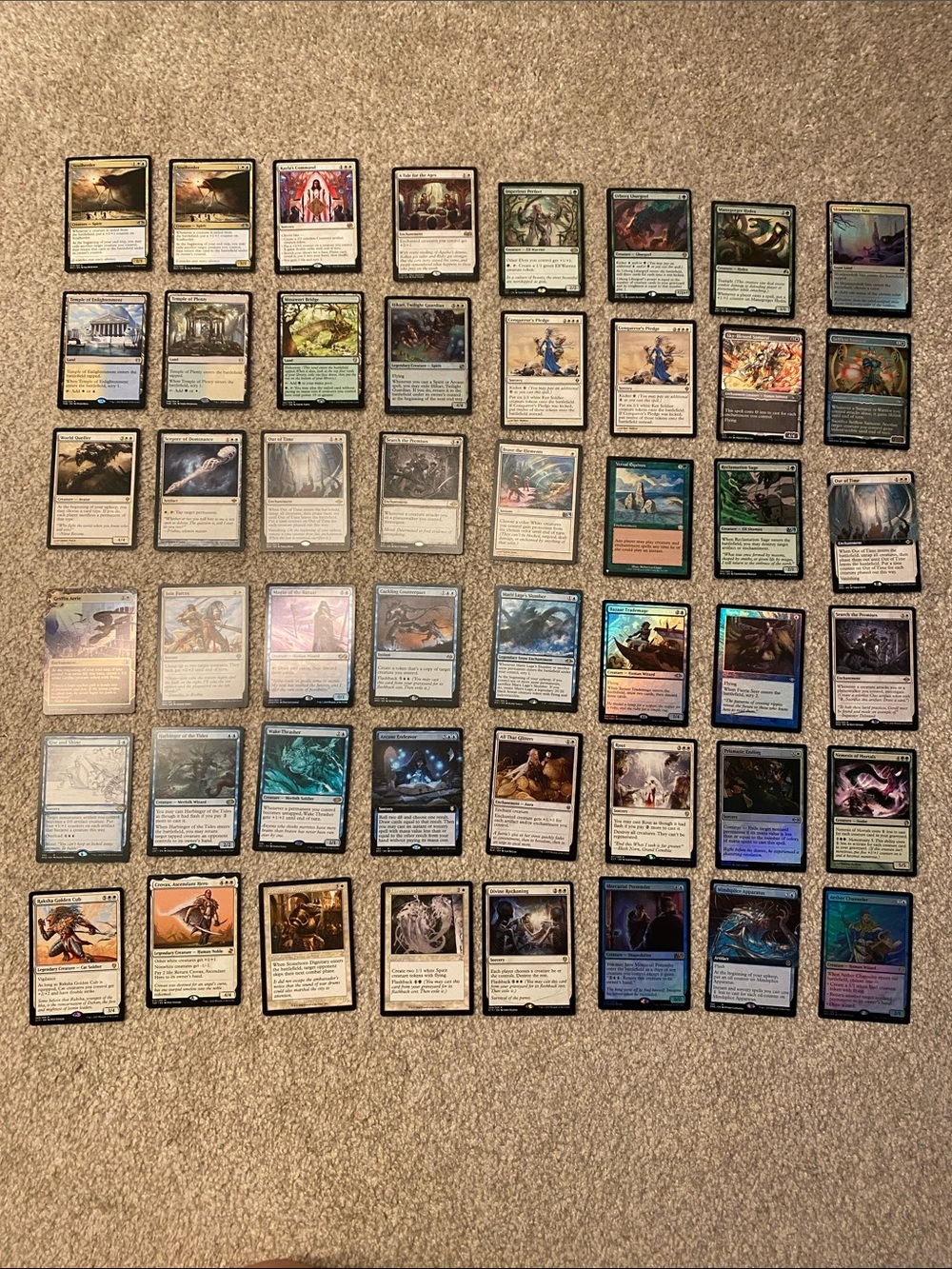 Magic Cards White Blue Green - 48 Assorted Cards